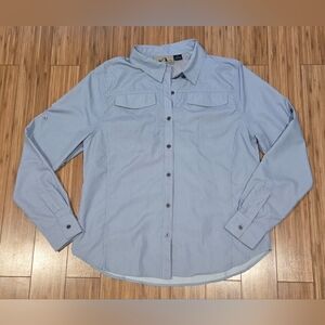 NWOT American Outback Blue Striped Shirt